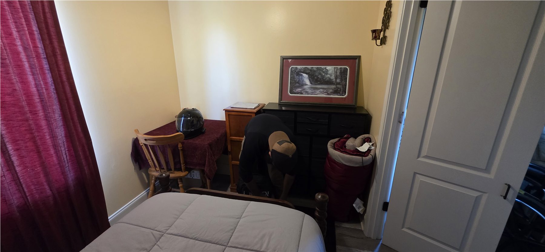 Furnished main-house bedroom