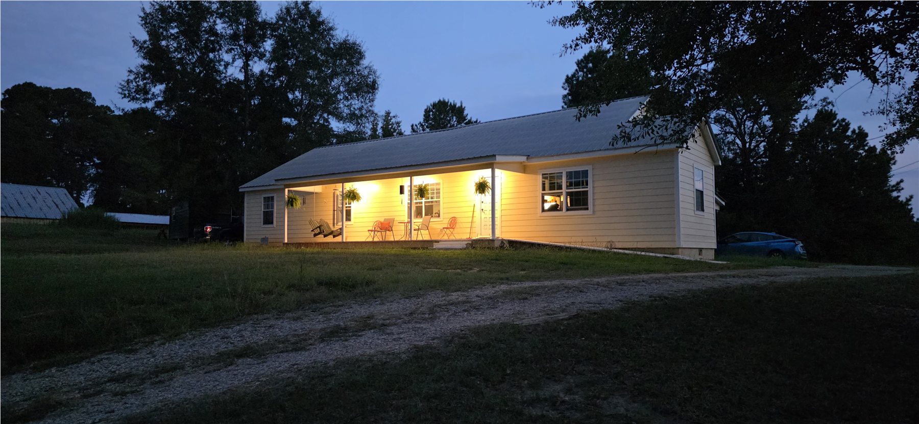 Main house in the evening