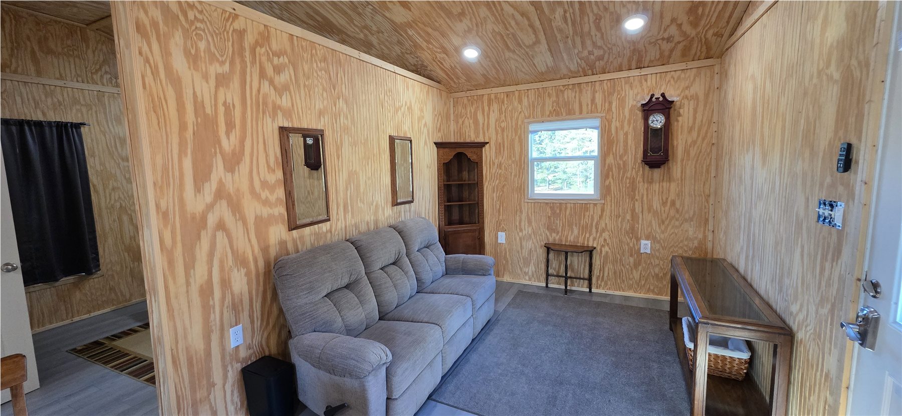 Wide view of the tiny-house studio