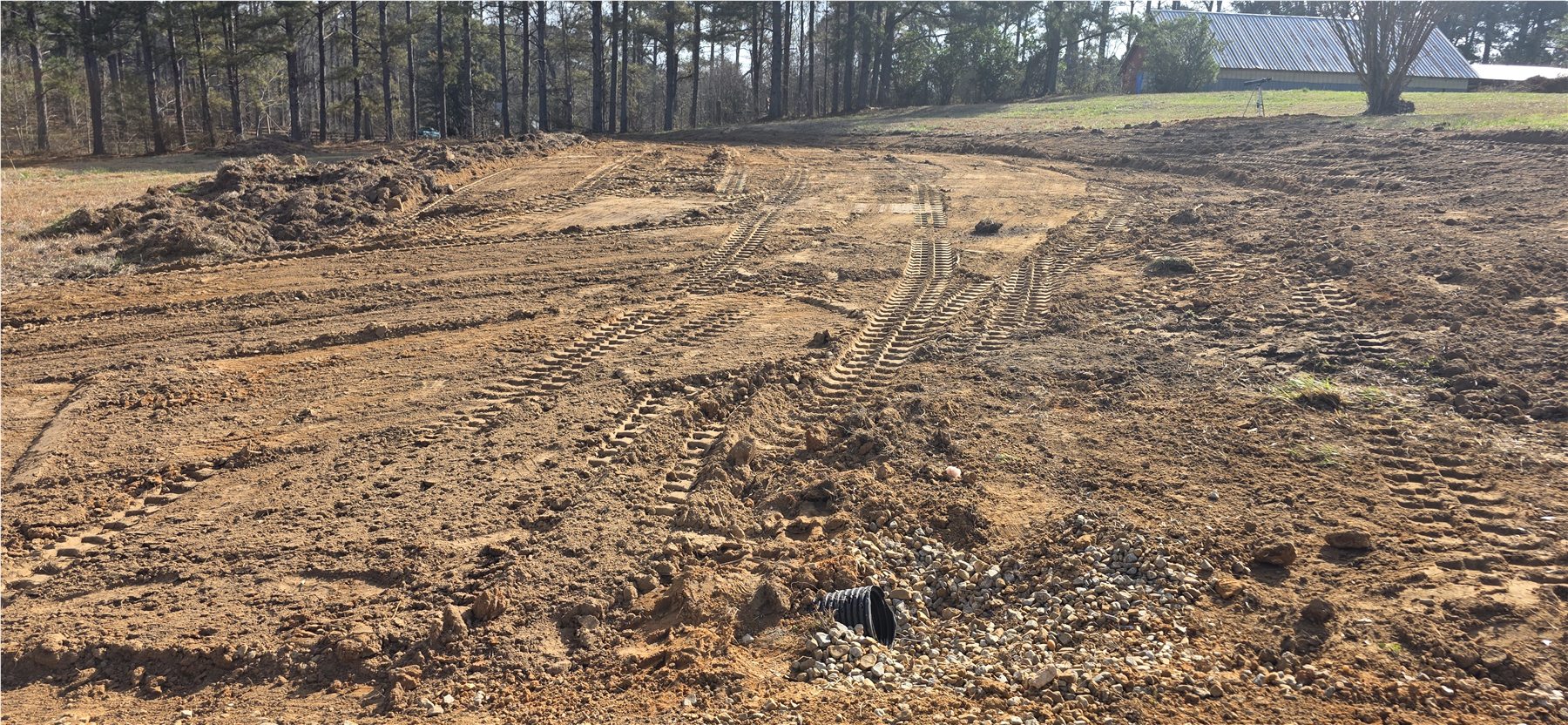 Newly cleared area for future use